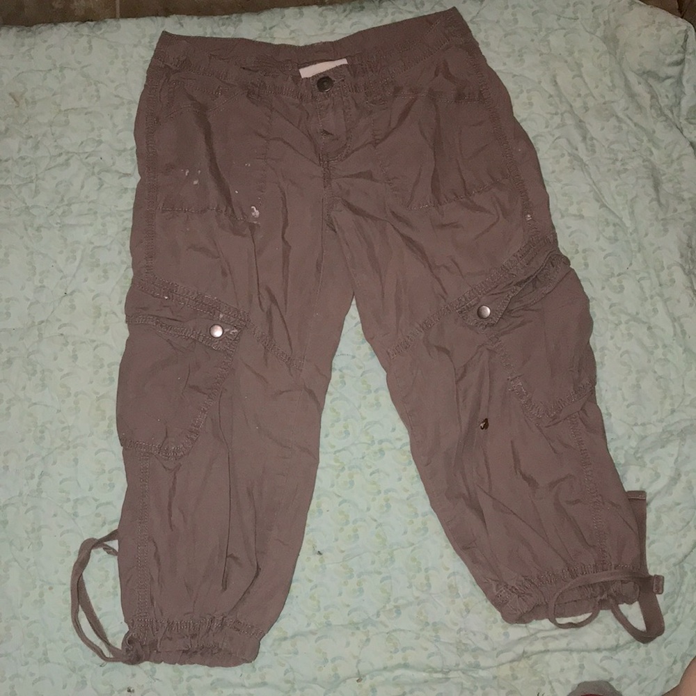 Women’s Tie Cargo Capris By London Jean